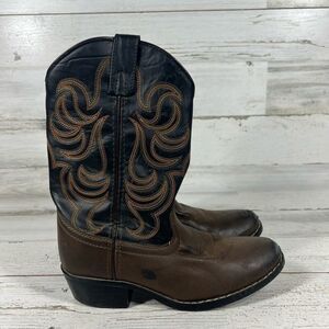Smoky Mountain Monterey Series Youth Western Boot‎ Kids Brown Black Size 4